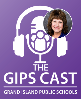  The GIPS Cast podcast logo with headshot of Michelle Thorne.